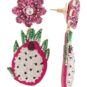 MIGNONNE GAVIGAN Dragonfruit Beaded Lux Earrings